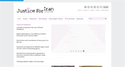 Desktop Screenshot of justiceforiran.org